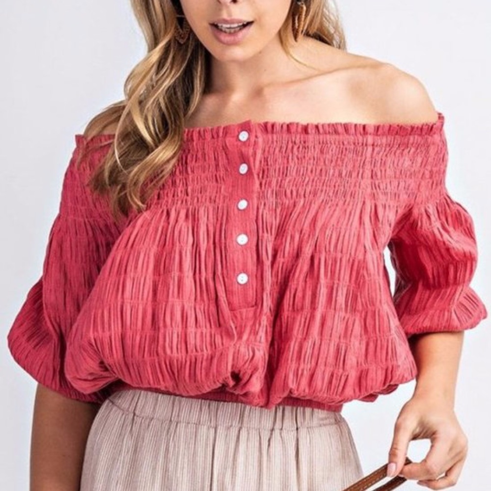 Women top Off shoulder. New with tag.